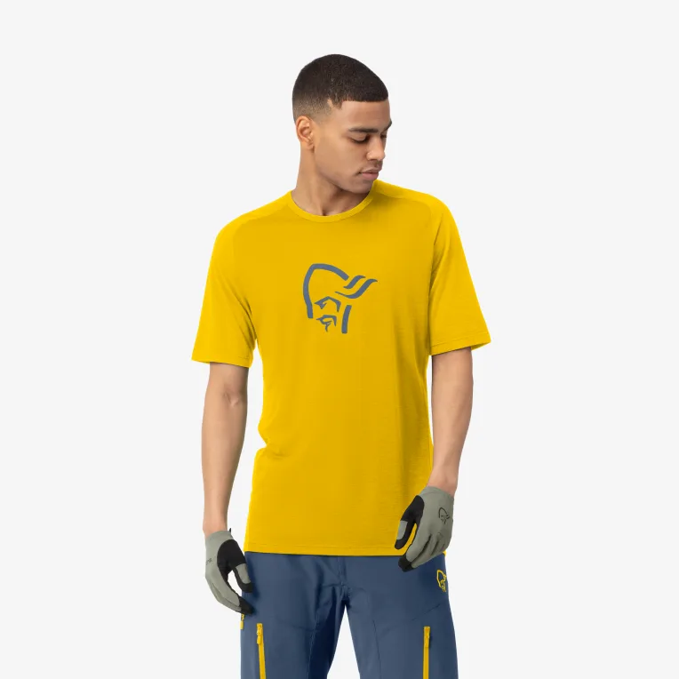 Tee-shirt Norrona Fjora Wool Sulphur / Vintage Indigo 5 Tee-shirt Norrona Fjora Wool Sulphur / Vintage Indigo – Image 3