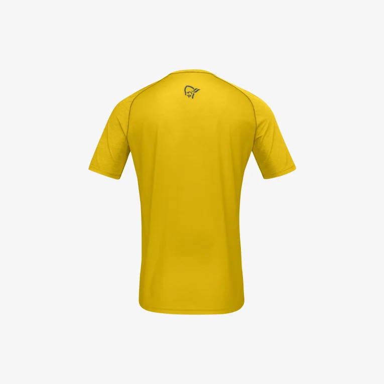Tee-shirt Norrona Fjora Wool Sulphur / Vintage Indigo 4 Tee-shirt Norrona Fjora Wool Sulphur / Vintage Indigo – Image 2