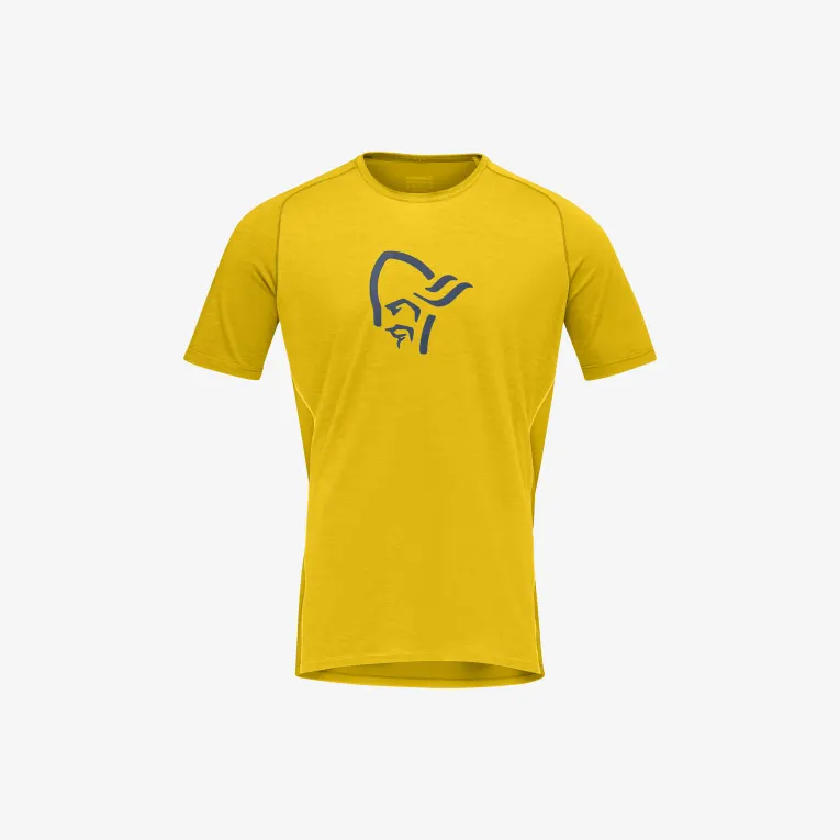 Tee-shirt Norrona Fjora Wool Sulphur / Vintage Indigo 3 Tee-shirt Norrona Fjora Wool Sulphur / Vintage Indigo