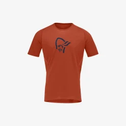 Tee-shirt Norrona Fjora Wool Rooibos Tea / Indigo Night