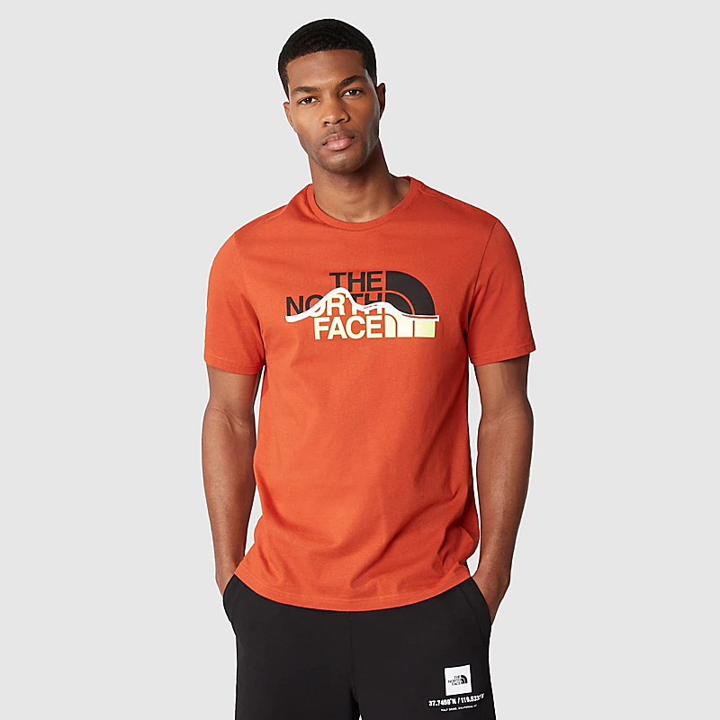 Tee Shirt The North Face M S/S Mountain Line Rusted Bronze-LED Yellow 5 Tee Shirt The North Face M S/S Mountain Line Rusted Bronze-LED Yellow – Image 3