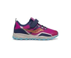 Chaussure Saucony Peregrine 12 Shield A/C Sneaker Navy Pink Turquoise -Rossignol Soldes SK166102 3