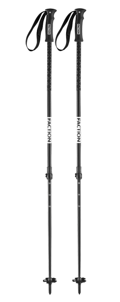 Baton Ski Faction Agent Black