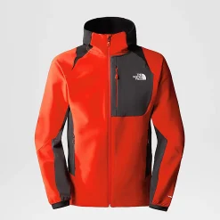 Sofshell Capuche The North Face M Athletic Outdoor Fiery Red-Asphalt Grey-TNF Black