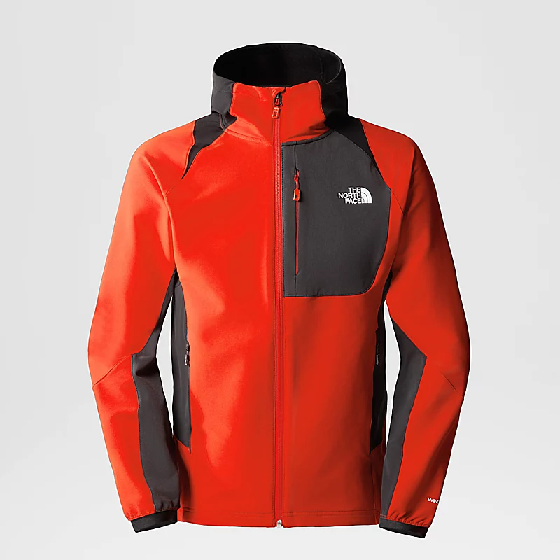 Sofshell Capuche The North Face M Athletic Outdoor Fiery Red-Asphalt Grey-TNF Black 3 Sofshell Capuche The North Face M Athletic Outdoor Fiery Red-Asphalt Grey-TNF Black