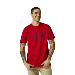 Tee Shirt Legacy Fox Head Ss Flame Red