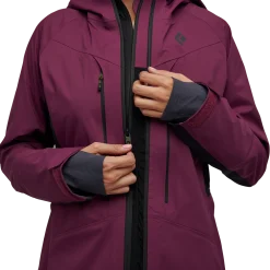Veste Black Diamond W Dawn Patrol Hybrid Shell Blackberry-Black -Rossignol Soldes veste black diamond w dawn patrol hybrid shell 5